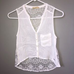 ‼️SOLD‼️Hollister | Lace Back Top